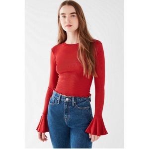 Urban Outfitters- Perry Bell Sleeve Tee- Size Medium